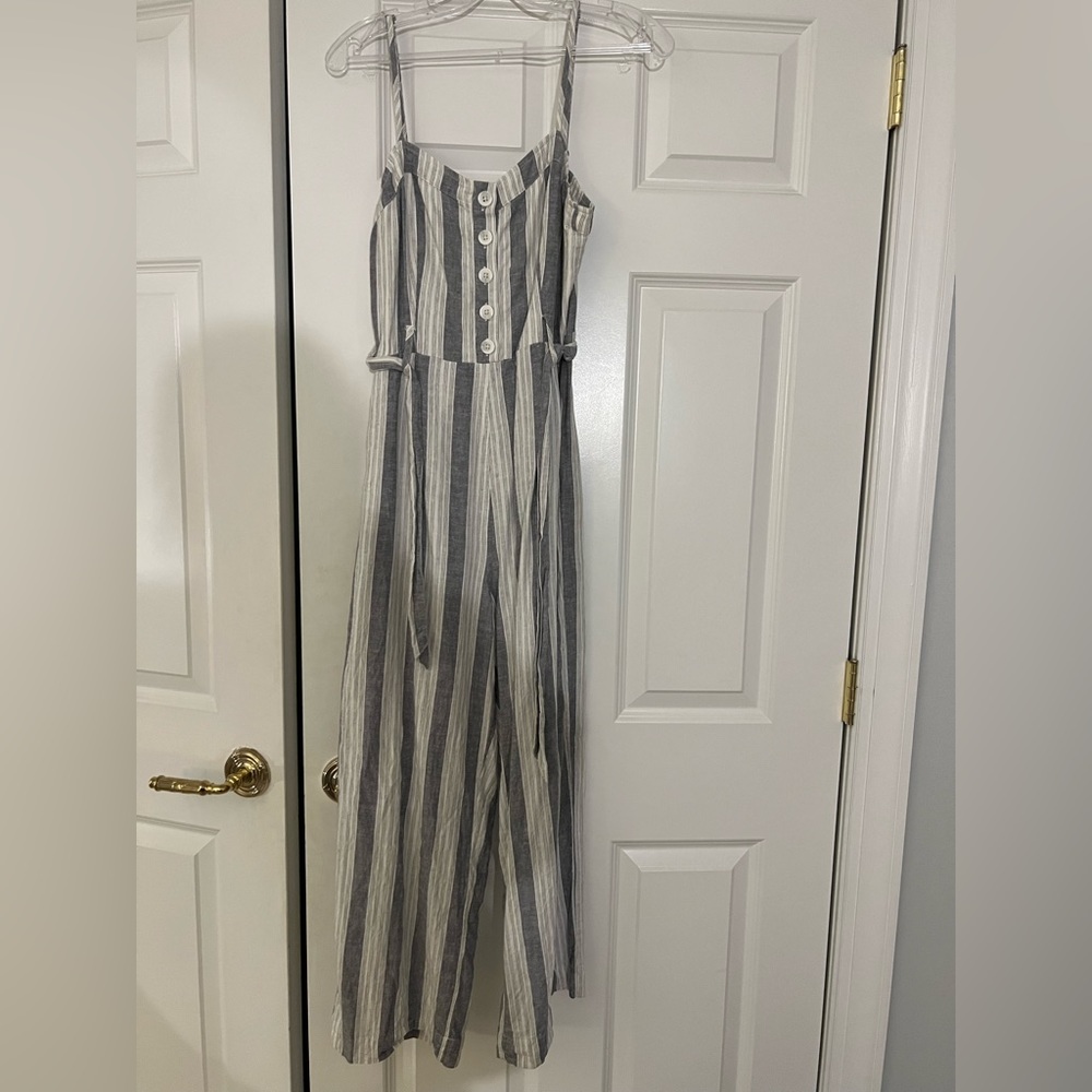 Striped jumpsuit